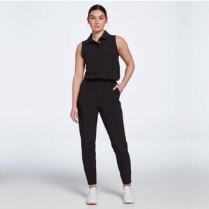 CALIA Golf Sleeveless Jumpsuit in True Black